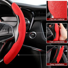 Universal Carbon Fiber Anti Slip Steering Wheel Easy Grips Trims