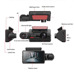 Car Dashboard Camera (Dual Lens)