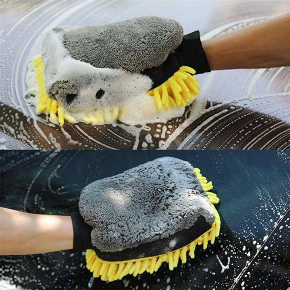 Double Sided Wash Mitt (Pack Of 2)
